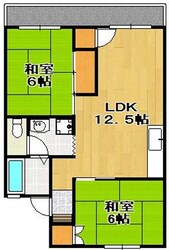 広畑駅 徒歩5分 2階の物件間取画像